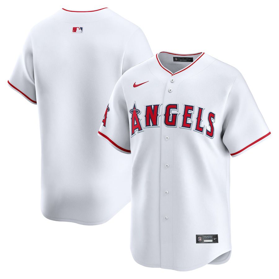 Men Los Angeles Angels Nike White Home Limited MLB Jersey